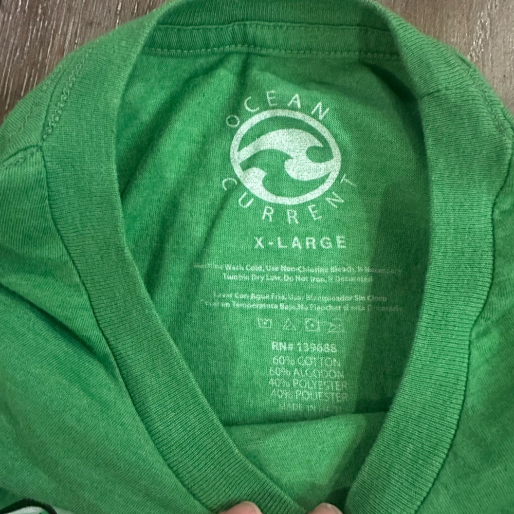Ocean Current Vibrant Green Tee - Picture 3 of 5